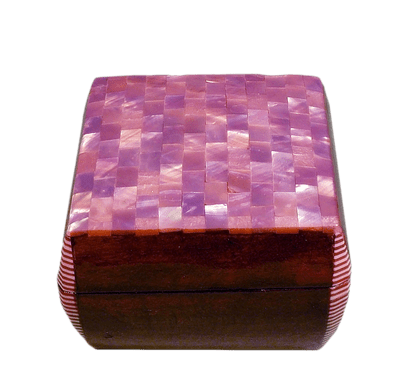 Handmade Small mother of Pearl jewellery box