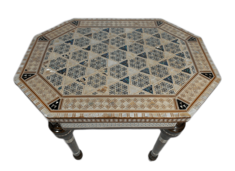 Rectangular Mother of Pearl Moroccan coffee Side table Medium